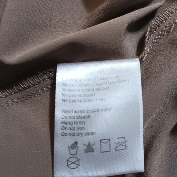 Charlie B G/L Taupe Athleisure Jogger Pants C5310-141B Drawstring Zipper Pockets - Picture 11 of 12